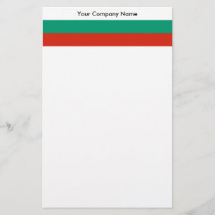 Papelería Estacionamiento con bandera de Bulgaria
