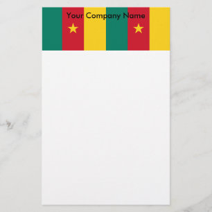 Papelería Estacionamiento con bandera de Camerún