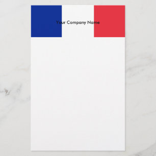 Papelería Estacionamiento con bandera de Francia