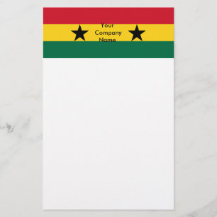 Papelería Estacionamiento con bandera de Ghana