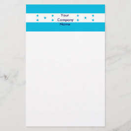 Papelería Estacionamiento con bandera de Honduras