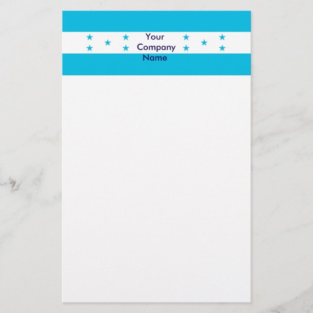 Papelería Estacionamiento con bandera de Honduras (Anverso)