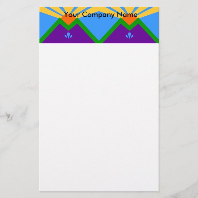 Papelería Estacionamiento con bandera de Manitou Springs (Anverso)