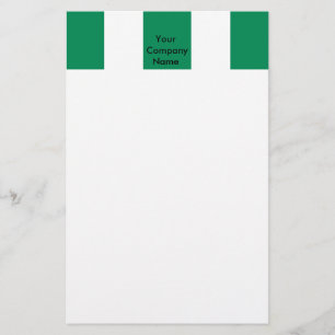 Papelería Estacionamiento con bandera de Nigeria