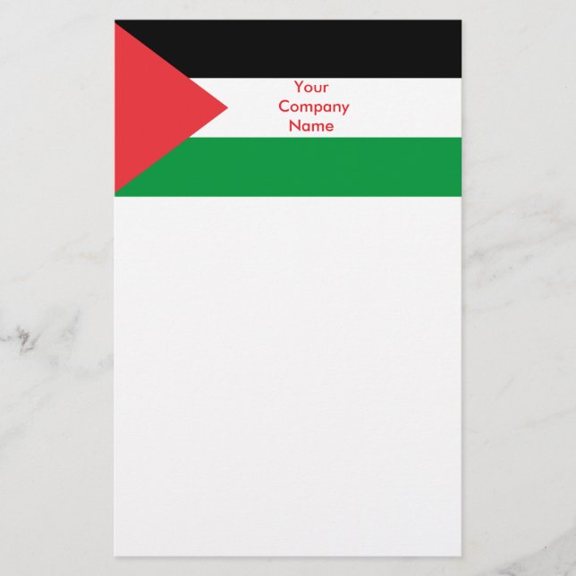 Papelería Estacionamiento con bandera de Palestina (Anverso)