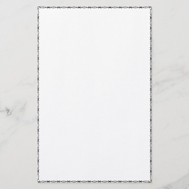 Papelería Estacionamiento de alambre de púas (Anverso)