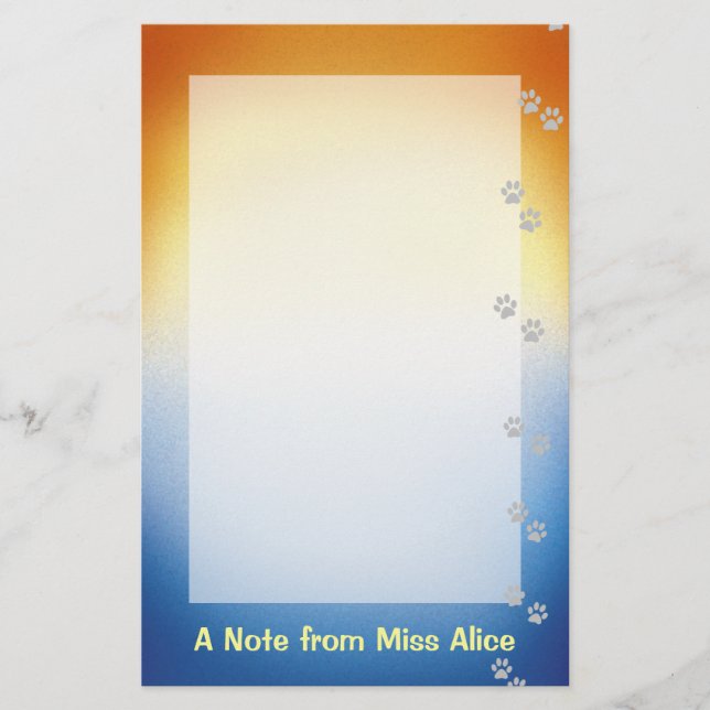 Papelería Estacionamiento de amante de los perros (Anverso)