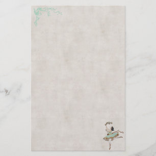 Papelería Estacionamiento de bailarina de ballet de vintage