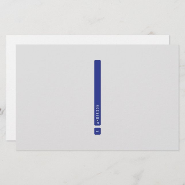 Papelería Estacionamiento de barra divisoria (Anverso / Reverso)