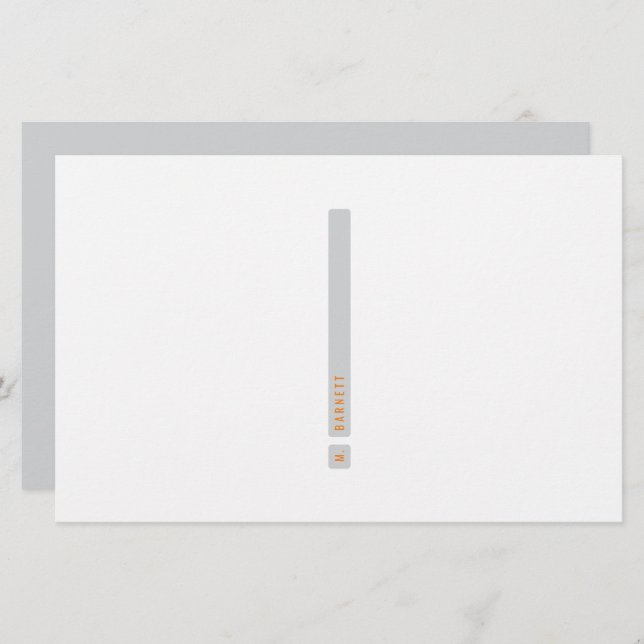 Papelería Estacionamiento de barra divisoria (Anverso / Reverso)