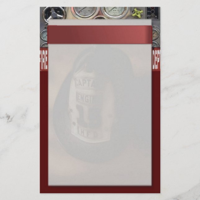 Papelería Estacionamiento de bomberos (Anverso)