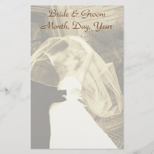 Papelería Estacionamiento de casamiento personalizado (Anverso)