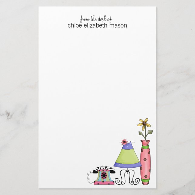 Papelería Estacionamiento de Cosas Súper Cutas (Anverso)