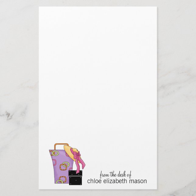 Papelería Estacionamiento de Cosas Súper Cutas (Anverso)