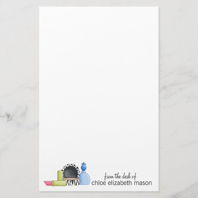 Papelería Estacionamiento de Cosas Súper Cutas (Anverso)