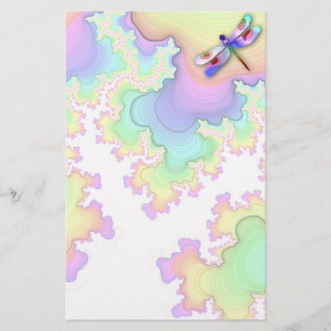 Papelería Estacionamiento de fragmentos de libélula (Anverso)