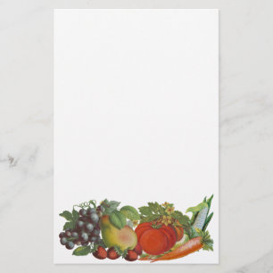 Papelería Estacionamiento de frutas y verduras de época
