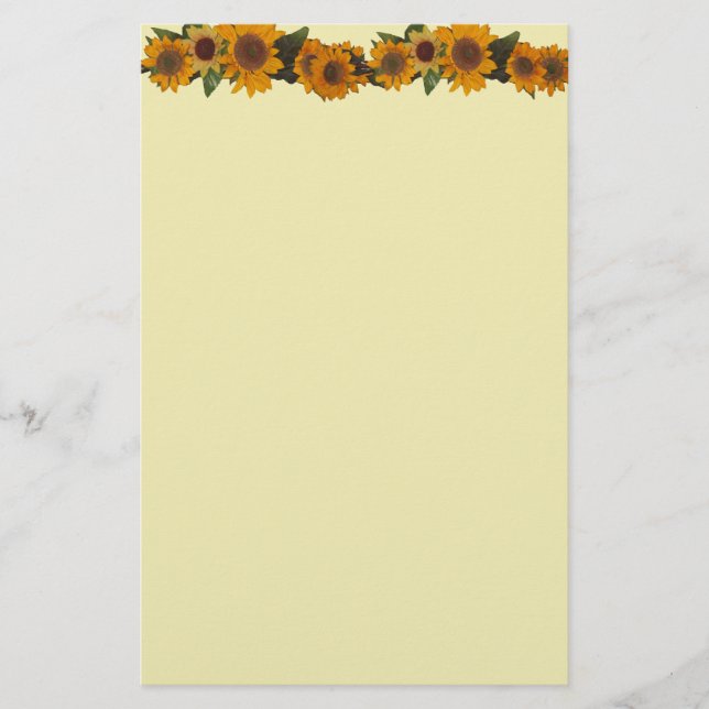 Papelería Estacionamiento de girasol (Anverso)