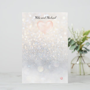 Papelería Estacionamiento de globo de corazón rosado