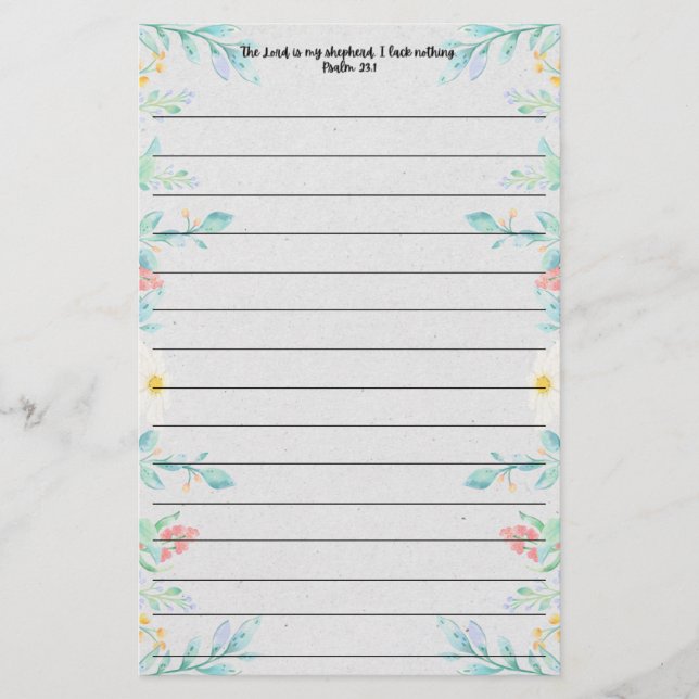 Papelería Estacionamiento de guiones (Anverso)