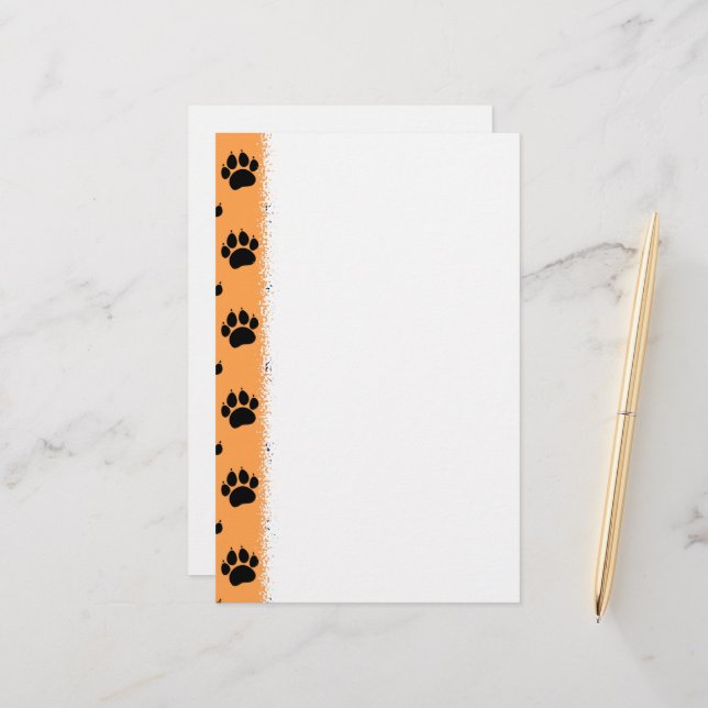 Papelería Estacionamiento de impresión de mascota Paw (Anverso/Reverso In Situ)