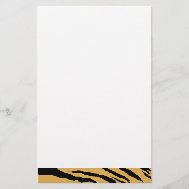 Papelería Estacionamiento de impresión de tigre (Anverso)