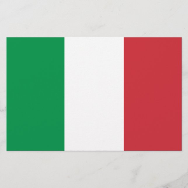 Papelería Estacionamiento de la bandera italiana (Anverso)