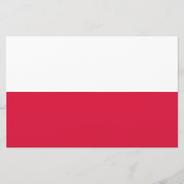 Papelería Estacionamiento de la bandera polaca (Polonia) (Anverso)