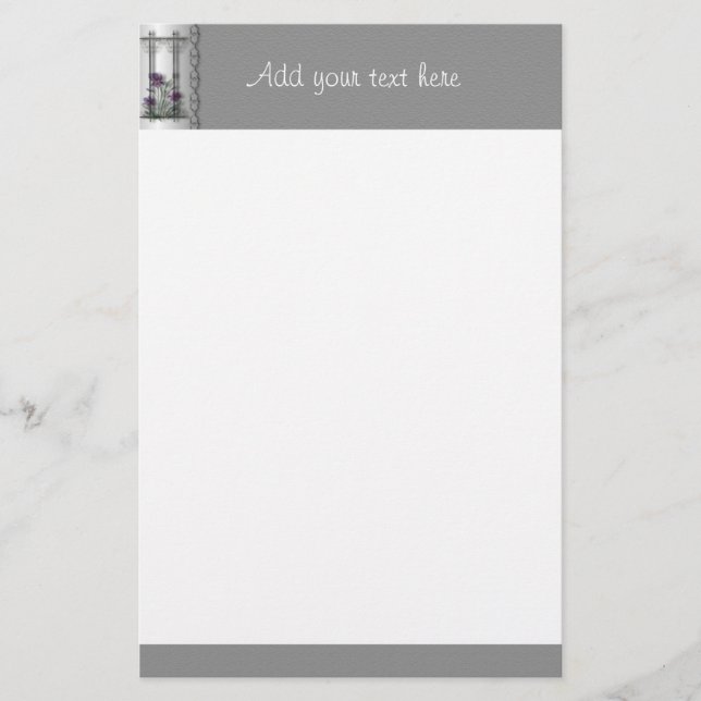 Papelería Estacionamiento de la puerta del jardín de Iris mo (Anverso)