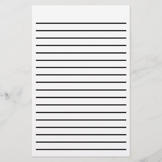 Papelería Estacionamiento de línea negrita (Anverso)