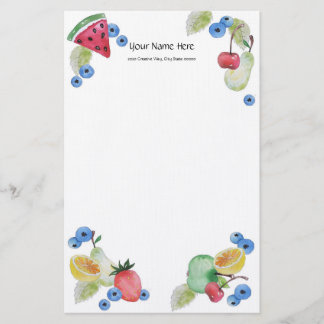 Papelería Estacionamiento de lona de frutas de verano