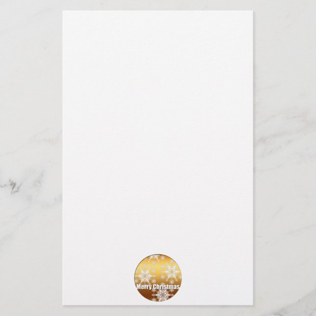 Papelería Estacionamiento de los Snowflakes navideños (Anverso)