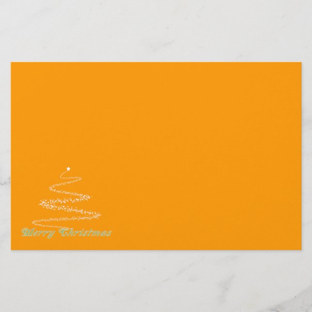 Papelería Estacionamiento de Navidad Feliz Verde (Anverso)