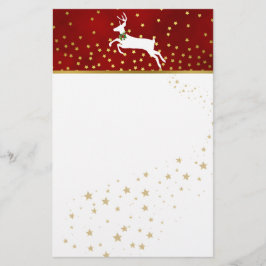 Papelería Estacionamiento de Navidades de ciervos blancos y 