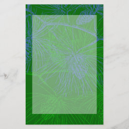 Papelería Estacionamiento de patrón de pino de vacaciones ve