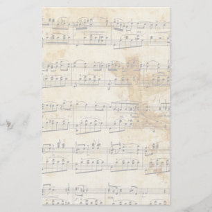 Papelería Estacionamiento de pergamino de música de chapa vi