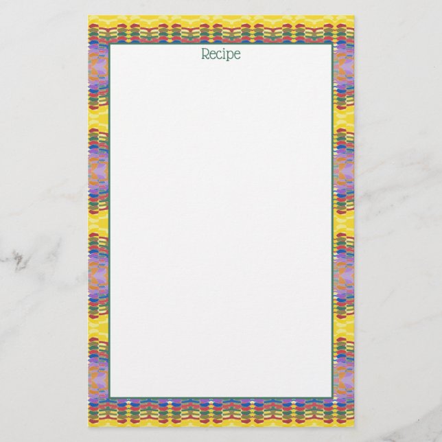 Papelería Estacionamiento de recetas con Verde azulado (Anverso)