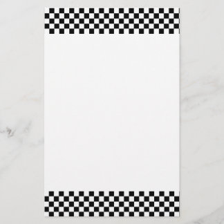 Papelería Estacionamiento de tablero de cheques en blanco y 