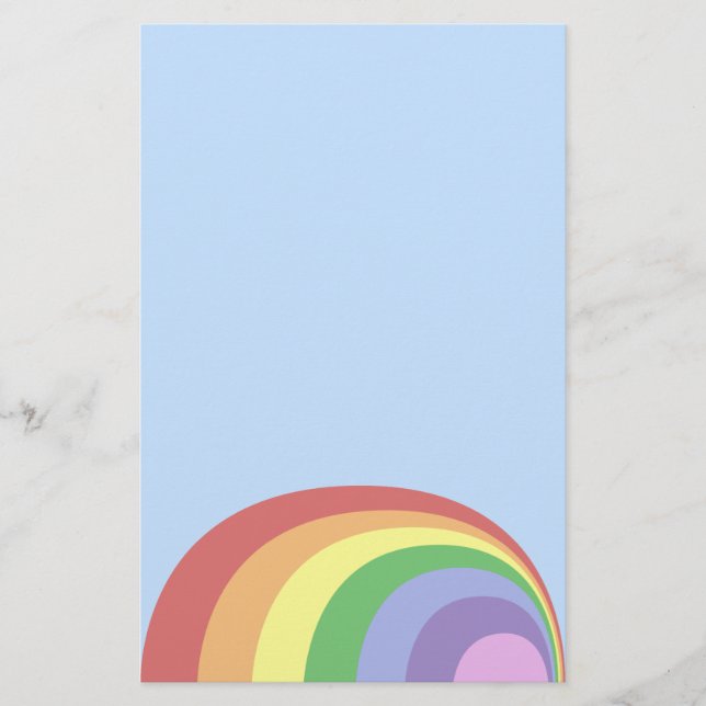 Papelería Estacionamiento del arco iris retro (Anverso)