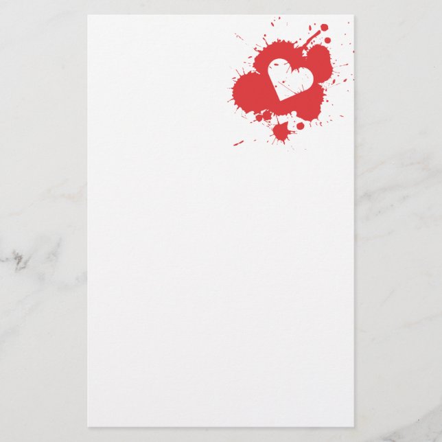 Papelería Estacionamiento del corazón de salpicadura 2 (Anverso)