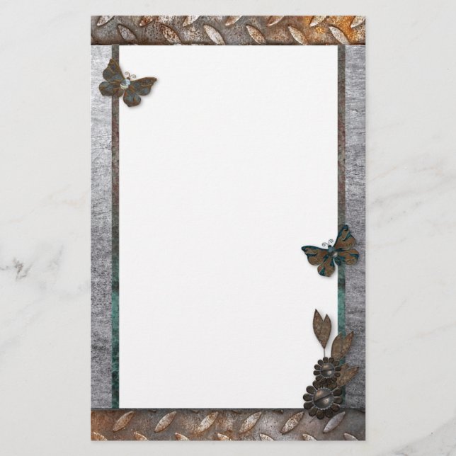 Papelería Estacionamiento del Jardín de Mariposas de Hierro (Anverso)