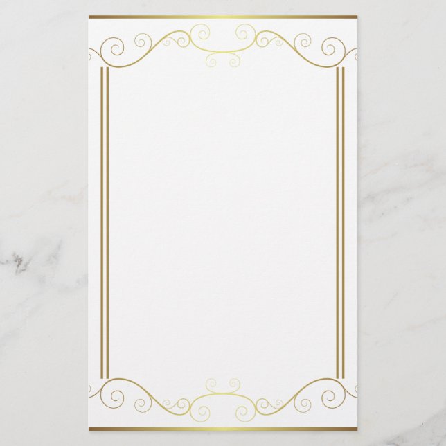 Papelería Estacionamiento del panel dorado (Anverso)