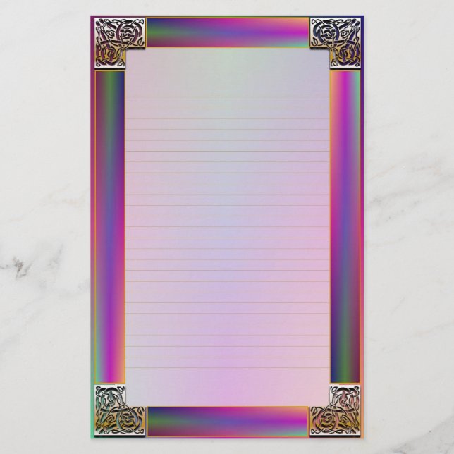 Papelería Estacionamiento fino con estampado en las "Esquina (Anverso)