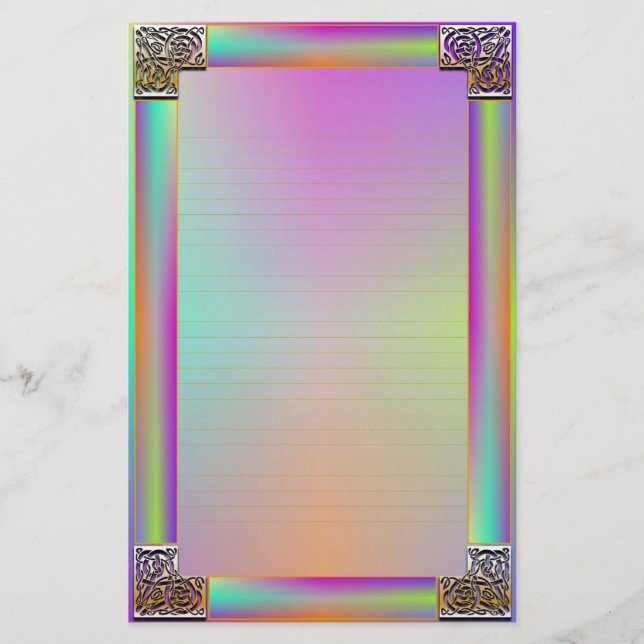 Papelería Estacionamiento fino de estaño fino "Celtic Corner (Anverso)