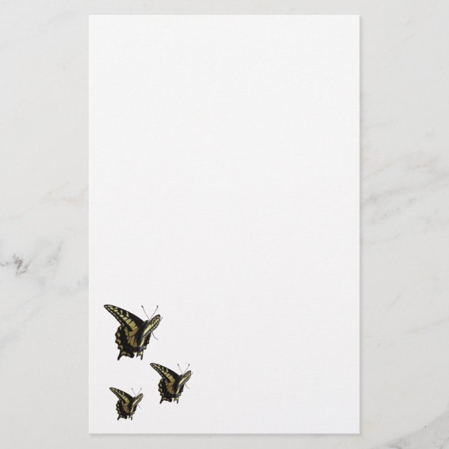 Papelería Estacionamiento - Mariposas de cola torta (Anverso)