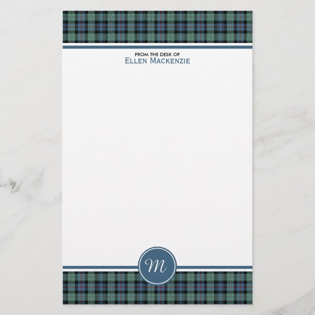 Papelería Estacionamiento Monográfico del Clan Mackenzie (Anverso)