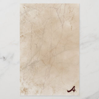 Papelería Estacionamiento Monograma de Marble Vintage