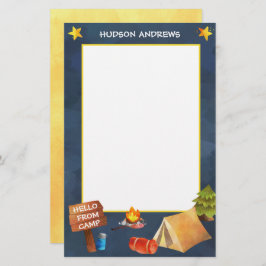 Papelería Estacionamiento personalizado de color acuático en