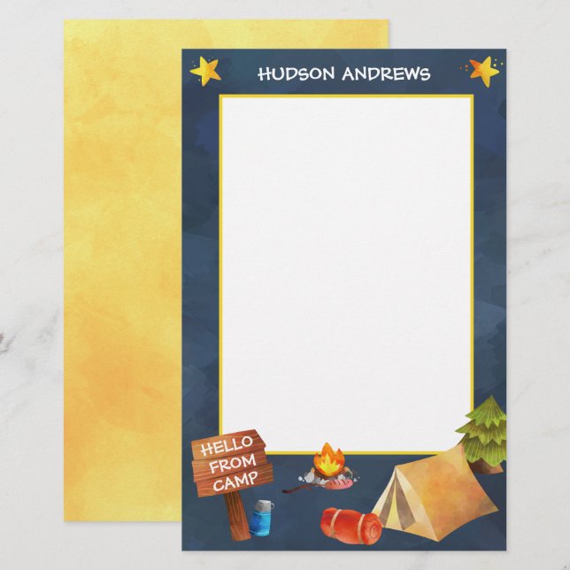 Papelería Estacionamiento personalizado de color acuático en (Anverso / Reverso)