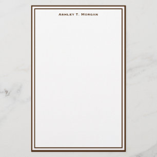 Papelería Estacionamiento personalizado de color blanco simp